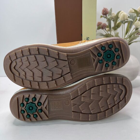 Spring Step Clifton-MST Sneaker Mustard Lace Up Side Zip Women's 8.5/EU 39 NWB - Picture 8 of 10